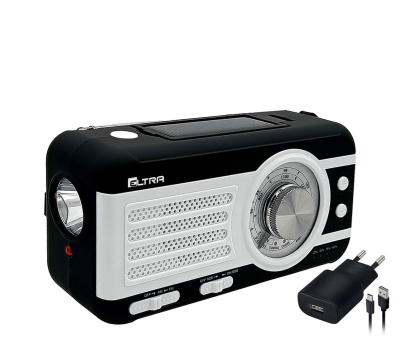 Radio i budzik ELTRA BIWAK Czarny